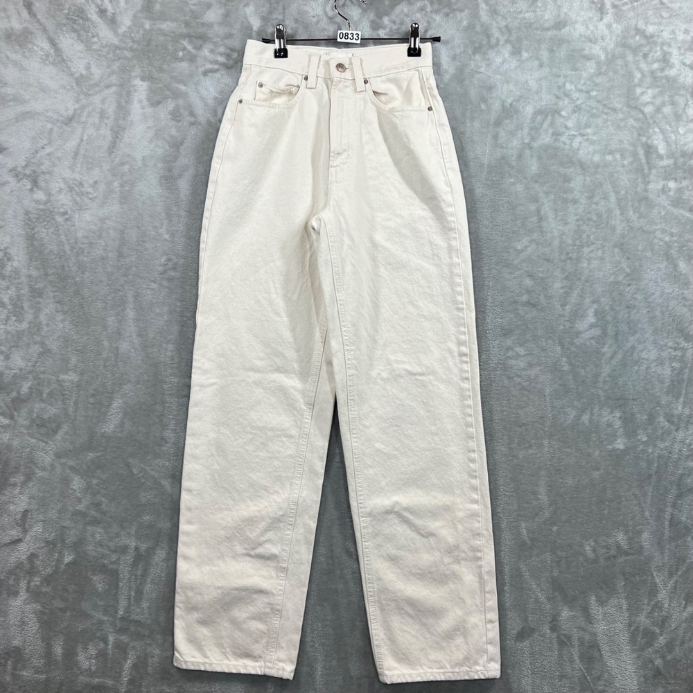 BDG Urban Outfitters Jeans Women's‎ 24 White High Rise Baggy Straight Leg